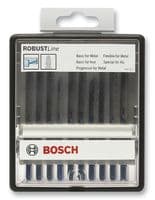 2 607 010 541 - BOSCH - 2 607 010 541 - Jigsaw Blade Set, Metals, Robust Line, Basic, Flexible, Special & Progressor, 10 Pieces