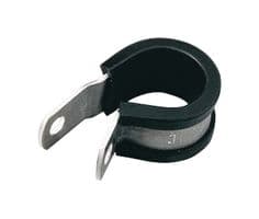211-15150 ALU15C-AL/CR-BK - HELLERMANNTYTON - 211-15150 ALU15C-AL/CR-BK - Fastener, Screw Mount Cable Clamp, 20.6 mm, Aluminium, CR (Chloroprene), Black, 16.3 mm