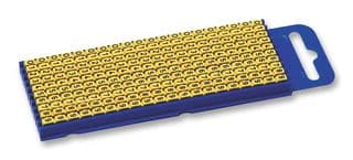 561-01100 WIC1-0-9-PA66-SPECIAL - HELLERMANNTYTON - 561-01100 WIC1-0-9-PA66-SPECIAL - Wire Marker, 0 to 9, White / Yellow, Multiple Colours, 2.8 mm