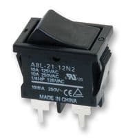 A8L-11-15N1 - OMRON ELECTRONIC COMPONENTS - A8L-11-15N1 - Rocker Switch, SPST, Non Illuminated, Panel Mount, Black, A8L Series