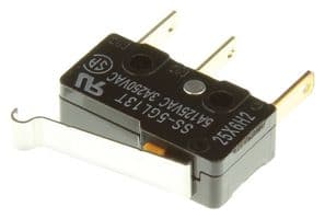 SS-5GL13T - OMRON - SS-5GL13T - Microswitch, Subminiature, Simulated Roller Lever, SPDT, Quick Connect, Solder, 5 A
