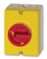 SI16-ES-PE-4 - IMO PRECISION CONTROLS - SI16-ES-PE-4 - Switch Disconnector, E-Stop, 2 Pole, 600 V, 16 A, IP65, Screw, Front Mount