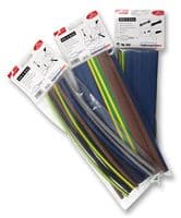 308-34010 HIS-3-BAG-40/13-PO-X-MIX - HELLERMANNTYTON - 308-34010 HIS-3-BAG-40/13-PO-X-MIX - Heat Shrink Tubing, 3:1, 1.574 ", 40 mm, Multiple, 9.84 ", 250 mm