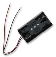 HH-3632 - BUD INDUSTRIES - HH-3632 - Battery Holder, AA, 2 x Through Hole, Wire Leads