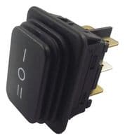 1939.3119-04 - MARQUARDT - 1939.3119-04 - Rocker Switch, On-Off-On, DPDT, Non Illuminated, Panel Mount, Black, 1930 Series