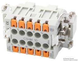 CSHM10 - ILME - CSHM10 - Heavy Duty Connector, 10+PE Signal, CSH, Insert, 10 Contacts, Plug, Spring Pin