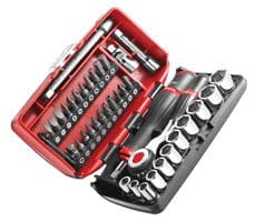 R.360NANO - FACOM - R.360NANO - Socket Set, 1/4" Drive, R.360 Ratchet Handle