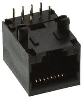 FRJAE-408 - AMPHENOL COMMUNICATIONS SOLUTIONS - FRJAE-408 - Modular Connector, RJ45 Jack, 1 x 1 (Port), 8P8C, Cat3, Through Hole Mount