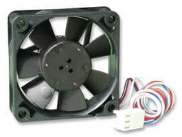 512F/2-531 - EBM-PAPST - 512F/2-531 - DC Axial Fan, 12 V, Square, 50 mm, 15 mm, Sleeve Bearing, 11.8 CFM