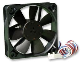 612F/2-638 - EBM-PAPST - 612F/2-638 - DC Axial Fan, 12 V, Square, 60 mm, 15 mm, Sintec Bearing, 15.9 CFM