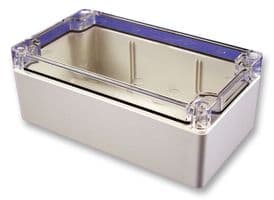 1554C2GYCL - HAMMOND - 1554C2GYCL - Plastic Enclosure, Watertight, Clear Lid, Multipurpose, Polycarbonate, 40 mm, 65 mm, 120 mm, IP68