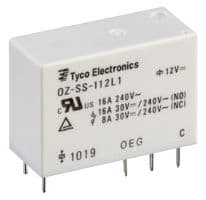 OZ-SS-109LF,000 - OEG - TE CONNECTIVITY - OZ-SS-109LF,000 - General Purpose Relay, OZ Series, Power, SPDT, 9 VDC, 16 A