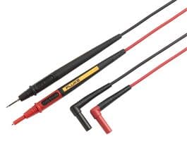 FLUKE TL175E - FLUKE - FLUKE TL175E - Test Lead Set, Test Tip Probe, 4mm Lantern Tips, 4mm Right Angle Banana Plug, 1kV, 10A, Black/Red