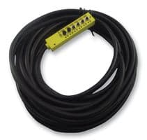 120054-0008 - MOLEX - 120054-0008 - Sensor Distribution Box, 10m Cable, M8 Connector - 4 Pole, 6 Ports, 120054 Series, IP67