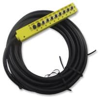 120113-0002 - MOLEX - 120113-0002 - Sensor Distribution Box, 5m Cable, M8 Connector - 3 Pole, 10 Ports, 120113 Series, IP67
