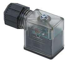 121208-0070 - MOLEX - 121208-0070 - Sensor Connector, Hydraulic, Pneumatic and Solenoid Valves, Form B, 24V, Red LED, S22 Series