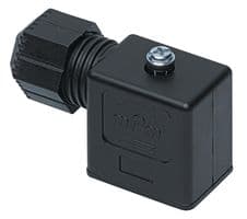 1210230122 - MOLEX - 1210230122 - DIN VALVE CONN, FORM B, 2POLE, 90DEG, PA