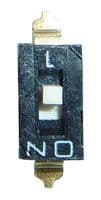A6S1104H - OMRON ELECTRONIC COMPONENTS - A6S1104H - DIP / SIP Switch, 1 Circuits, Slide, Surface Mount, SPST, 24 VDC, 25 mA
