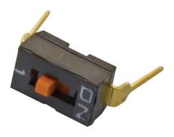 A6TN-1104 - OMRON - A6TN-1104 - DIP / SIP Switch, Raised Slide, 1 Circuits, Slide, Through Hole, SPST, 24 V, 25 mA