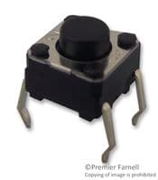 B3F1020 - OMRON ELECTRONIC COMPONENTS - B3F1020 - Tactile Switch, B3D Series, Top Actuated, Through Hole, Round Button, 100 gf, 50mA at 24VDC