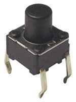 B3F1060 - OMRON ELECTRONIC COMPONENTS - B3F1060 - Tactile Switch, B3D Series, Top Actuated, Through Hole, Round Button, 100 gf, 50mA at 24VDC