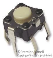 B3F1100 - OMRON ELECTRONIC COMPONENTS - B3F1100 - Tactile Switch, B3D Series, Top Actuated, Through Hole, Round Button, 100 gf, 50mA at 24VDC