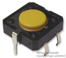 B3F4105 - OMRON ELECTRONIC COMPONENTS - B3F4105 - Tactile Switch, B3D Series, Top Actuated, Through Hole, Round Button, 260 gf, 50mA at 24VDC