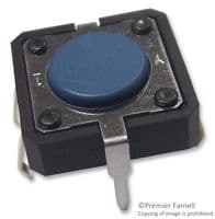B3F5100 - OMRON ELECTRONIC COMPONENTS - B3F5100 - Tactile Switch, B3D Series, Top Actuated, Through Hole, Round Button, 130 gf, 50mA at 24VDC