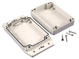 1555H2F17GY - HAMMOND - 1555H2F17GY - Plastic Enclosure, Watertight, Industrial, Polycarbonate, 37 mm, 120 mm, 180 mm, IP68