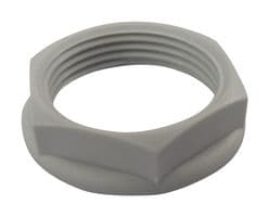 LN257035 - HYLEC - LN257035 - Locknut, Non Metallic, Light Grey, M25, Nylon 6, 8 mm