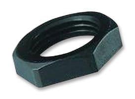 LN20B - HYLEC - LN20B - Locknut, Non Metallic, Black, M20, Nylon 6, 7 mm
