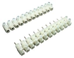 HYPS-01712 - HYLEC - HYPS-01712 - Panel Mount Barrier Terminal Block, Raised Base, 2 Row, 12 Ways, 10 mm, 6 A