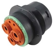 HDP24-24-7PN-C038 - DEUTSCH - TE CONNECTIVITY - HDP24-24-7PN-C038 - Circular Connector, Circular Industrial, HDP20 Series, Jam Nut Receptacle, 7 Contacts