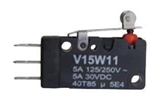 V15W11DZ200A05-AW1 - HONEYWELL - V15W11DZ200A05-AW1 - Microswitch, Miniature, Roller Lever, SPDT, Quick Connect, Solder, 100 mA, 48 VDC