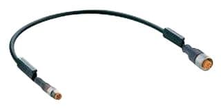 RSMV 3-RKMV 3-224/1M - LUMBERG AUTOMATION - RSMV 3-RKMV 3-224/1M - Sensor Cable, M8 Plug, M8 Receptacle, 3 Positions, 1 m, 3.28 ft, RSMV Series