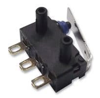 D2HW-BL261H - OMRON ELECTRONIC COMPONENTS - D2HW-BL261H - Microswitch, Subminiature, Leaf Lever, SPDT, Solder, 2 A, 12 V