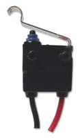 D2HW-BL272M - OMRON ELECTRONIC COMPONENTS - D2HW-BL272M - Microswitch, Subminiature, Simulated Roller Lever, SPST-NC, Wire Leaded, 2 A, 12 V