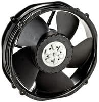 2214F/2TDHO - EBM-PAPST - 2214F/2TDHO - DC Axial Fan, 24 V, Circular, 220 mm, 51 mm, Ball Bearing, 464.7 CFM