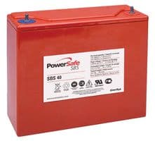 SBS40 - ENERSYS - SBS40 - Rechargeable Battery, Powersafe, 12 V, Lead Acid, 38 Ah, Bolt, 1