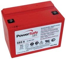 SBS8 - ENERSYS - SBS8 - Rechargeable Battery, Powersafe, Single Cell, 12 V, Lead Acid, 7 Ah, Bolt, 1
