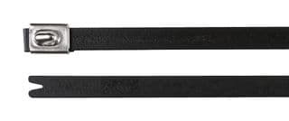 111-00288 MBT5SFC-SS316L/SP-BK - HELLERMANNTYTON - 111-00288 MBT5SFC-SS316L/SP-BK - Cable Tie, Stainless Steel, Black, 127 mm, 4.6 mm, 25 mm, 540 N