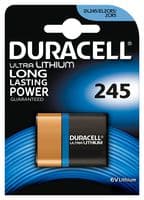DL245 - DURACELL - DL245 - Battery, Ultra, Single Cell, 6.2 V, 2CR5, Lithium Manganese Dioxide, 1.4 Ah, Flat Recessed, 1