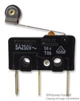 SS-5GL2T - OMRON - SS-5GL2T - Microswitch, Subminiature, Hinge Roller Lever, SPDT, Quick Connect, 5 A