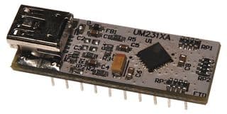 UMFT231XA-01 - FTDI - UMFT231XA-01 - Evaluation Module, USB to Serial Full Handshake UART DIP, USB Battery Charger Detection