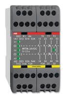 2TLA010028R1000 - ABB - 2TLA010028R1000 - Safety Relay, 24 VDC, 4PST-NO, SPST-NC, RT7B Series, DIN Rail, 6 A, Screw