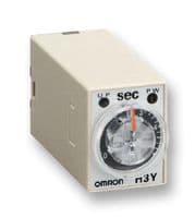 H3Y-2 AC200-230 60S - OMRON INDUSTRIAL AUTOMATION - H3Y-2 AC200-230 60S - Analogue Timer, Miniature, H3Y, Reset, 1 Ranges, 2 s, 60 s, Solid State