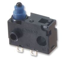 D2QW-C003H - OMRON - D2QW-C003H - Microswitch, Subminiature, Pin Plunger, SPST-NO, Solder, 100 mA, 14 VDC