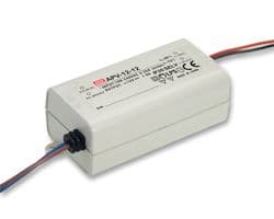 APV-12-12 - MEAN WELL - APV-12-12 - LED Driver, ITE, 12 W, 12 VDC, 1 A, Constant Voltage, 90 V