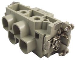 CXF4/0 - ILME - CXF4/0 - Heavy Duty Connector, 4/0+PE Power-Signal, CX, Insert, 4 Contacts, Receptacle, Screw Socket