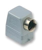 MHO06L20 - ILME - MHO06L20 - Heavy Duty Connector, M20 Side Entry, 2 Pegs, Low Profile, Hood, Side Entry, Aluminium Body